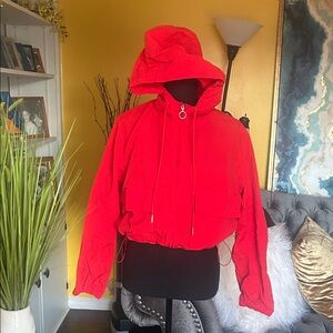 Love Tree Women's Red Hooded Jacket